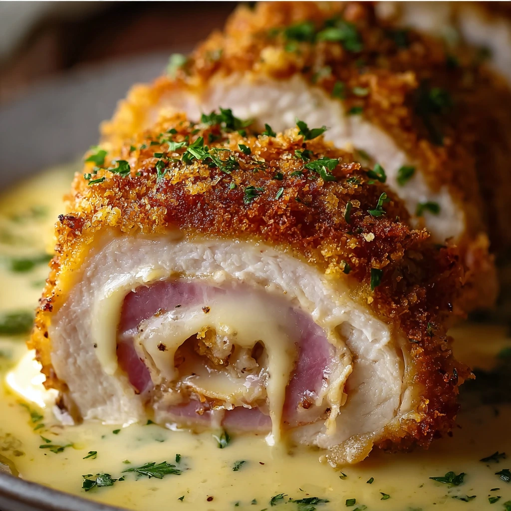 Crispy Creamy Chicken Cordon Bleu