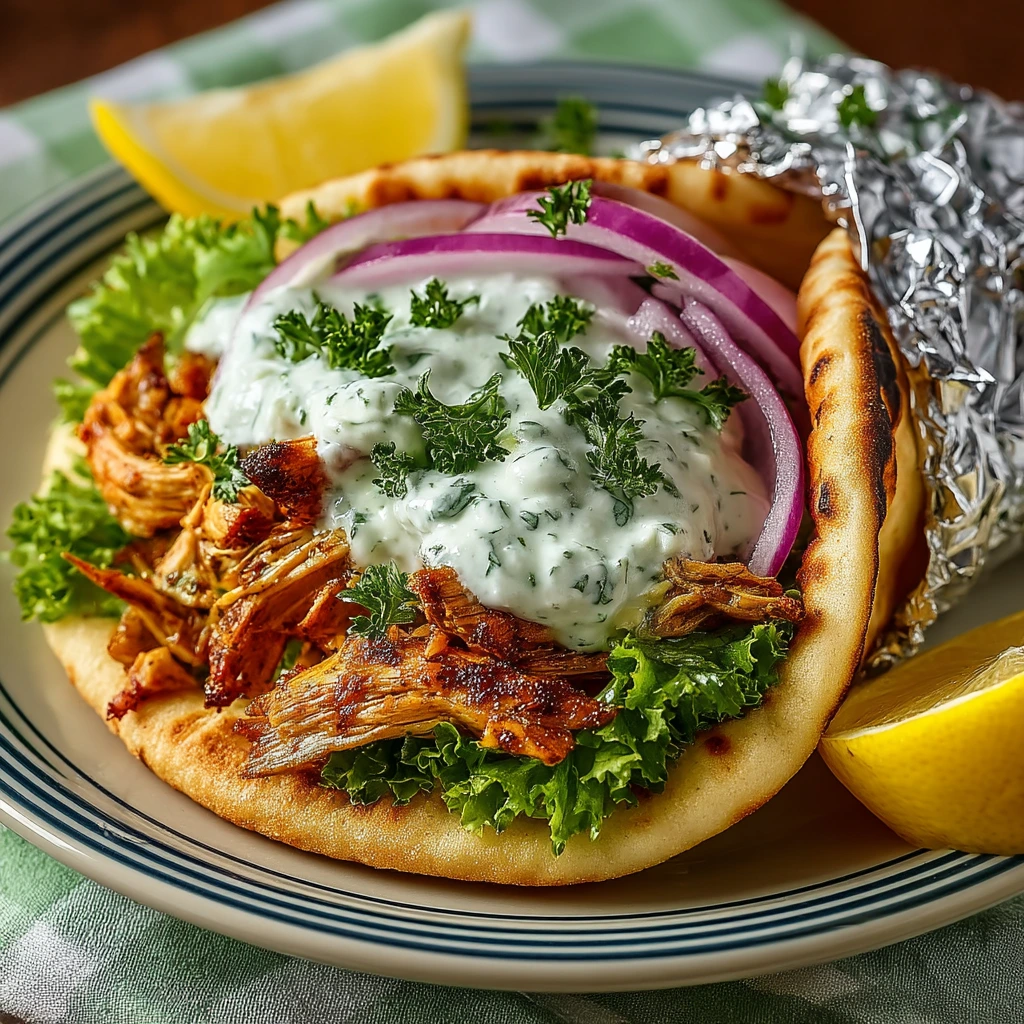 Slow Cooker Chicken Shawarma