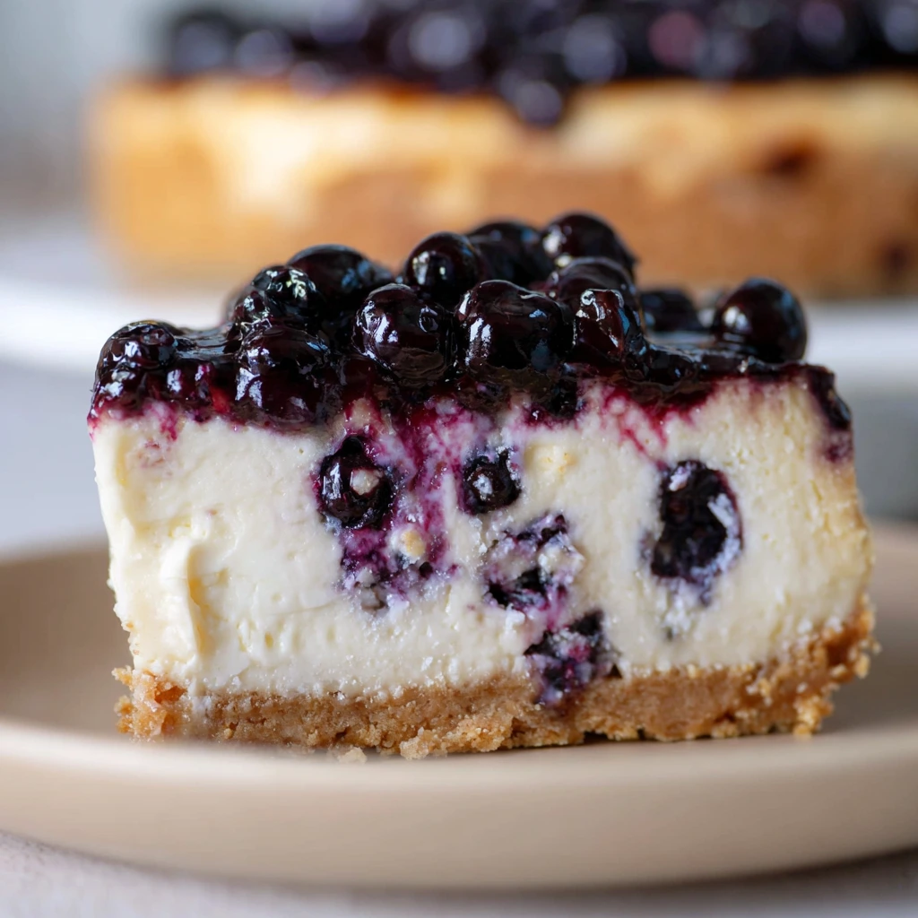 Saftige Blaubeer-Cheesecake-Harmonie
