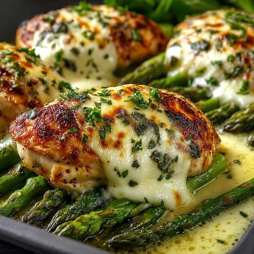 Asparagus Caesar Chicken Bake