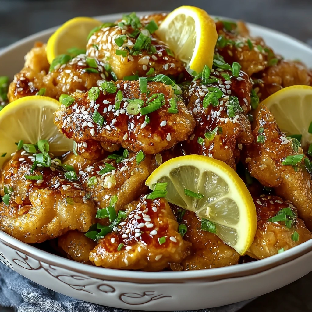 Hähnchen im Zitronenmantel (Chinesischer Stil)