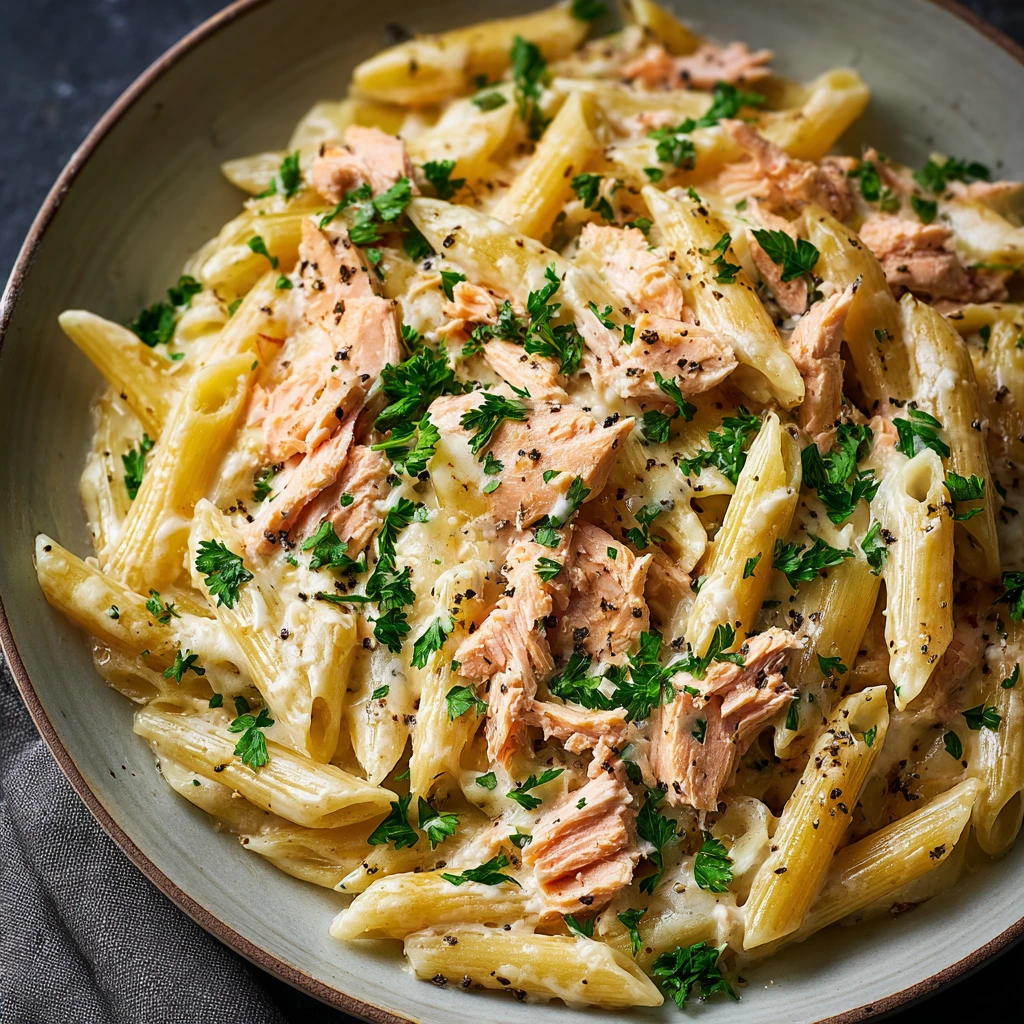 Cremige Lachs-Pasta