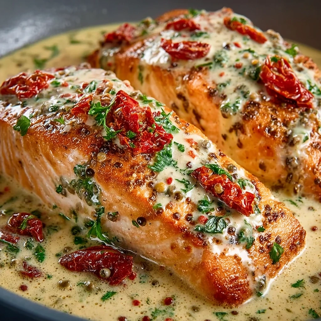 Marry Me Salmon“ – Lachs in cremiger Tomaten-Sahne-Sauce