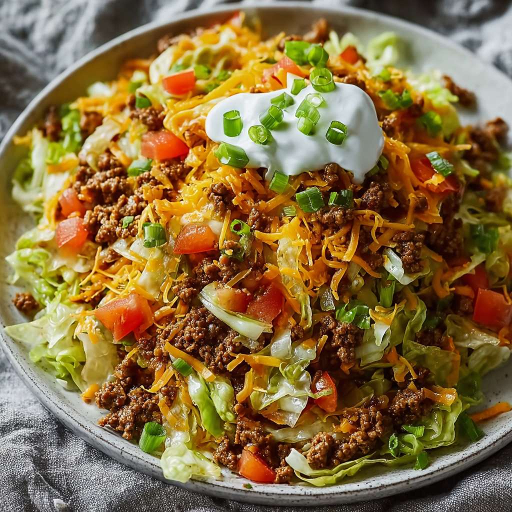Ground Beef Taco Cabbage Skillet – Würzig & Gemüse‑reich
