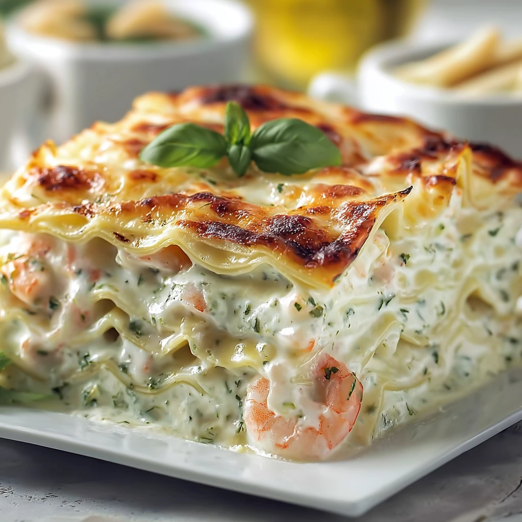 Cremige Meeresfrüchte-Lasagne – Ein Hauch von Luxus auf deinem Teller