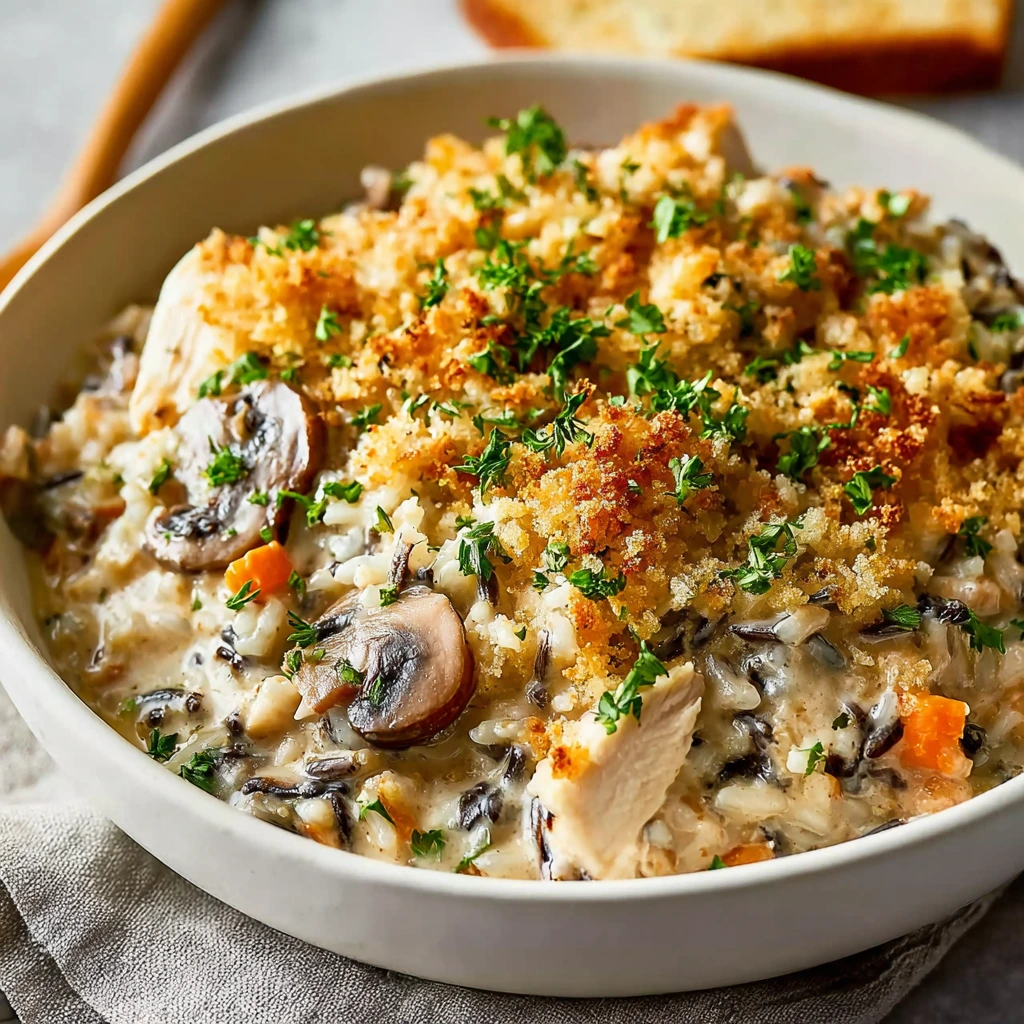 Kurz & knackig: „Würziger Wildreis-Hähnchen-Auflauf“