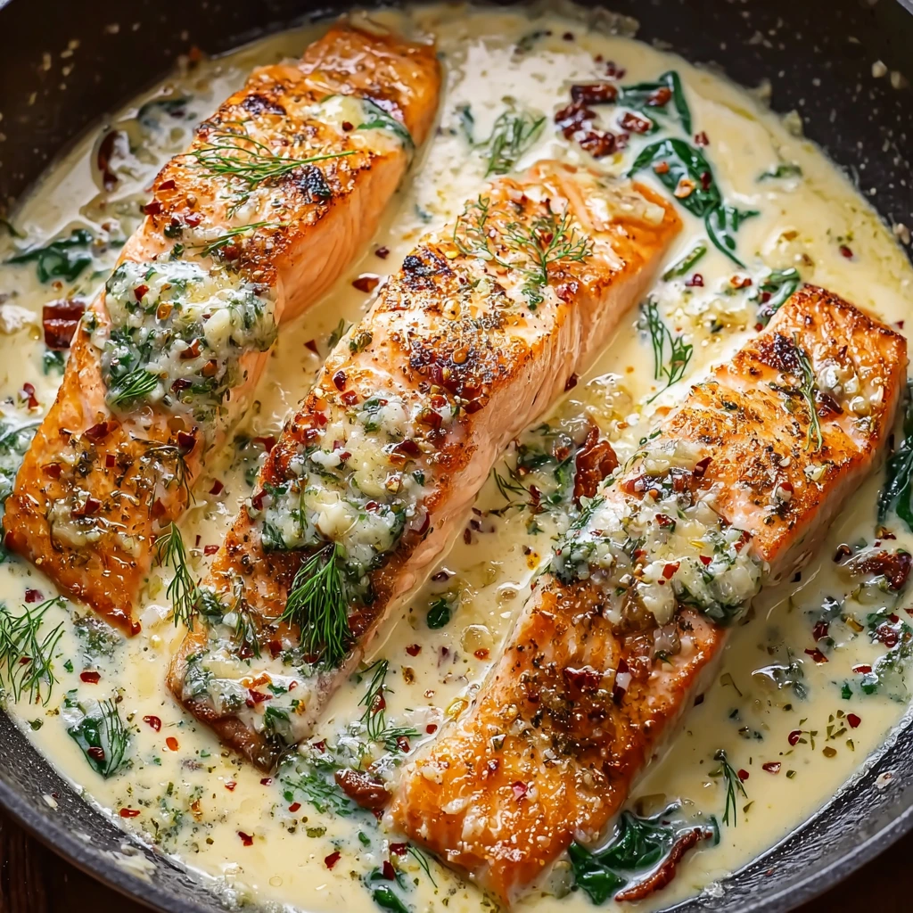 Knoblauch-Butter-Parmesan Lachs