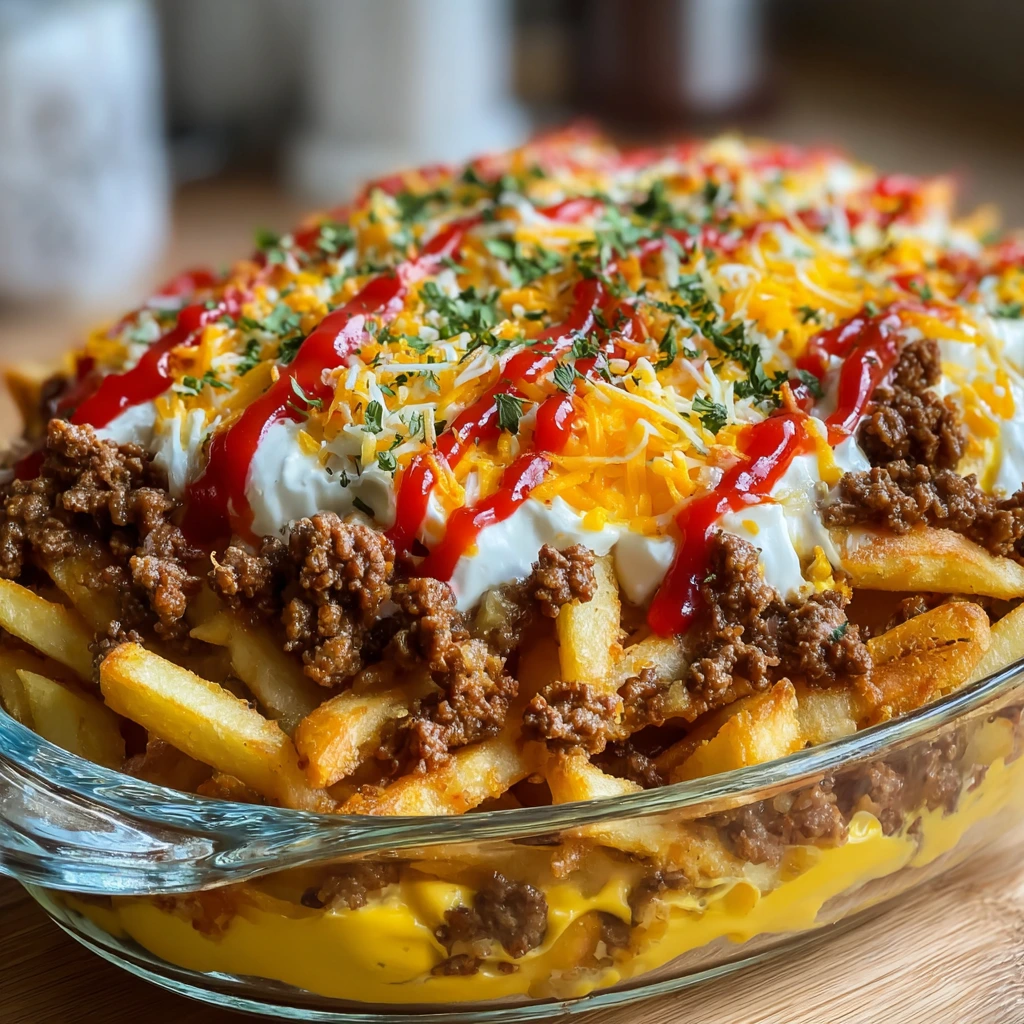 Layered Cheeseburger French Fry Bake – Komfort‑Essen in Schichten