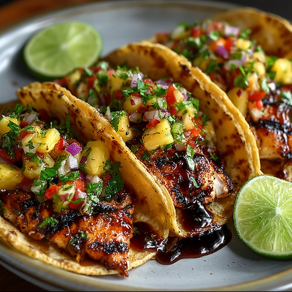 Hawaiian Huli Huli Chicken Tacos – Tropisch & Saftig