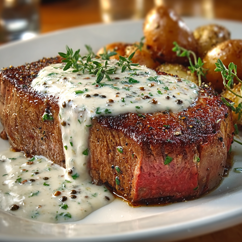 Bourbon Haunted Garlic Steak