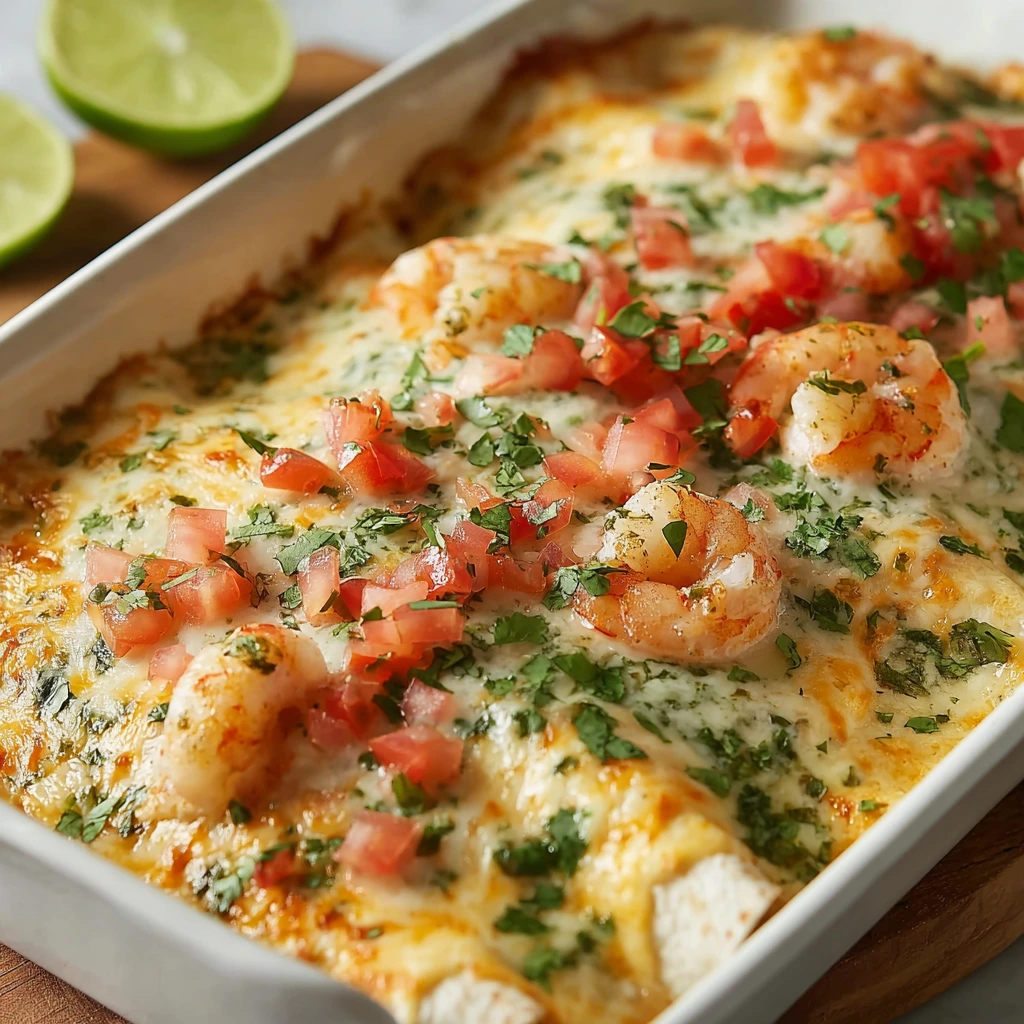 Shrimp Enchiladas mit cremiger Sahnesauce – Saftig, würzig & reichhaltig