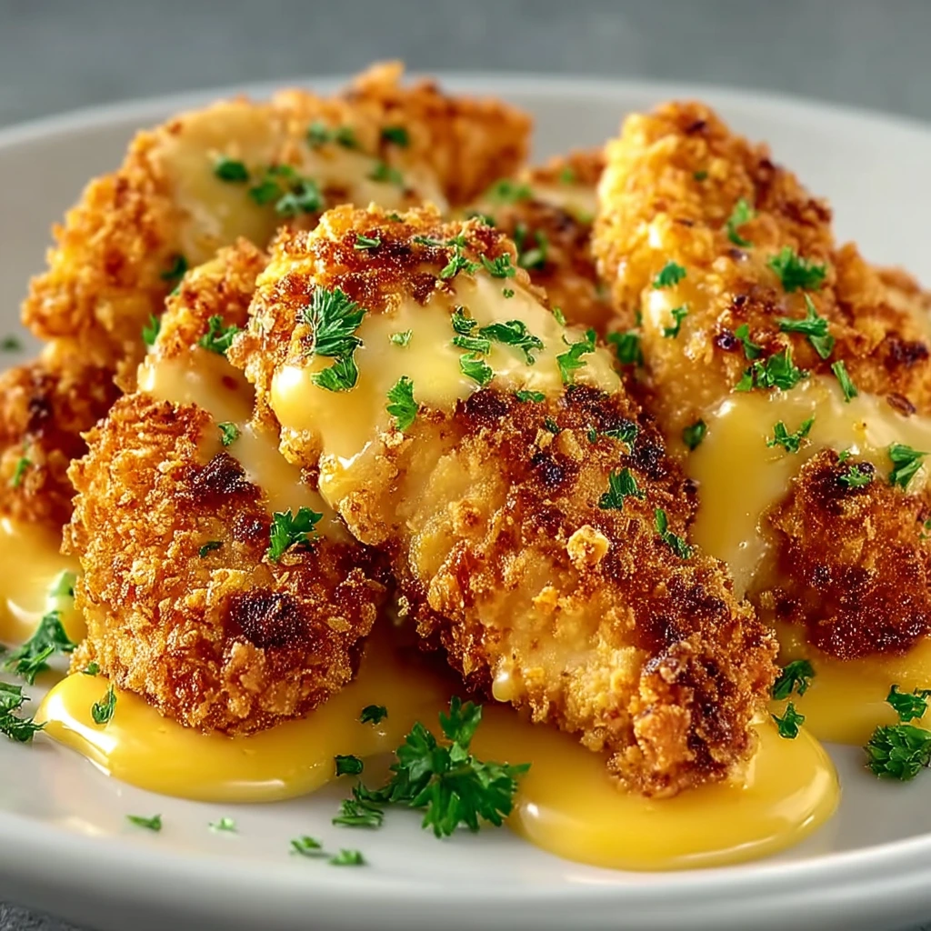 Cheddar Cheese Chicken Tenders – Knusprig, käsig & einfach