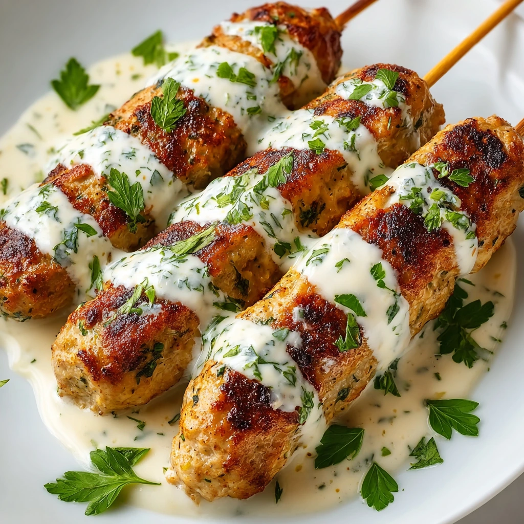 Chicken Kofta mit Knoblauch-Joghurt-Sauce – Saftig & Frisch