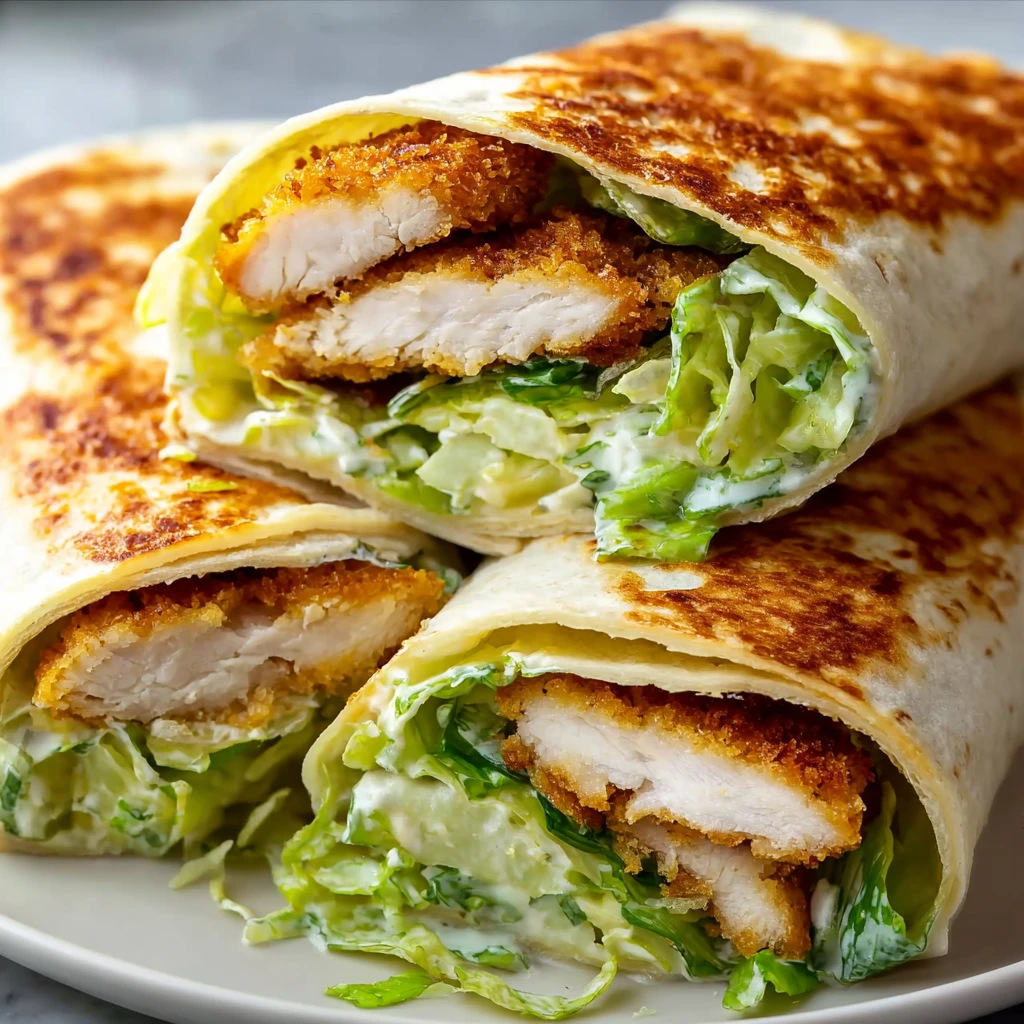 Air Fryer Chicken Caesar Wraps
