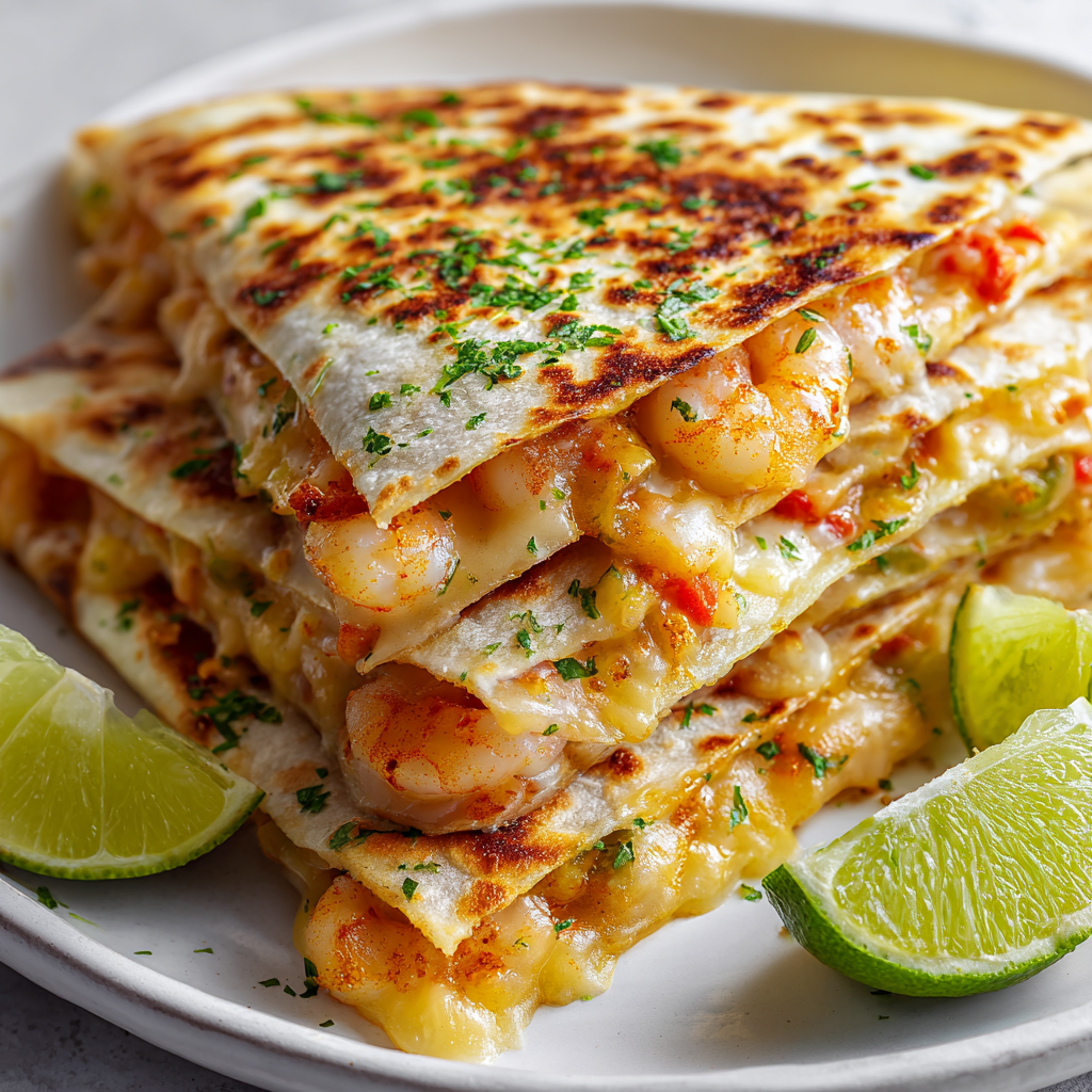 Shrimp Melty Cheese Quesadilla – Saftig & Käse‑trächtig
