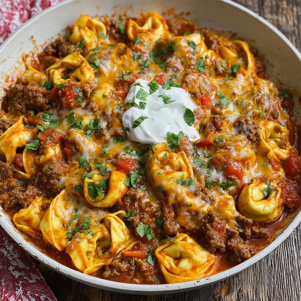Käse‑Rind‑Enchilada‑Tortellini: Herzhaftes mexikanisch‑italienisches Comfort Food