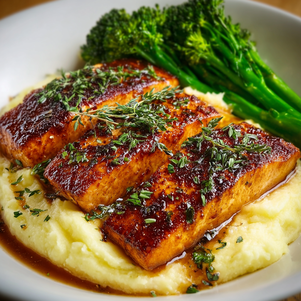 Honey‑Garlic Glazed Salmon – Süß, aromatisch und schnell zubereitet