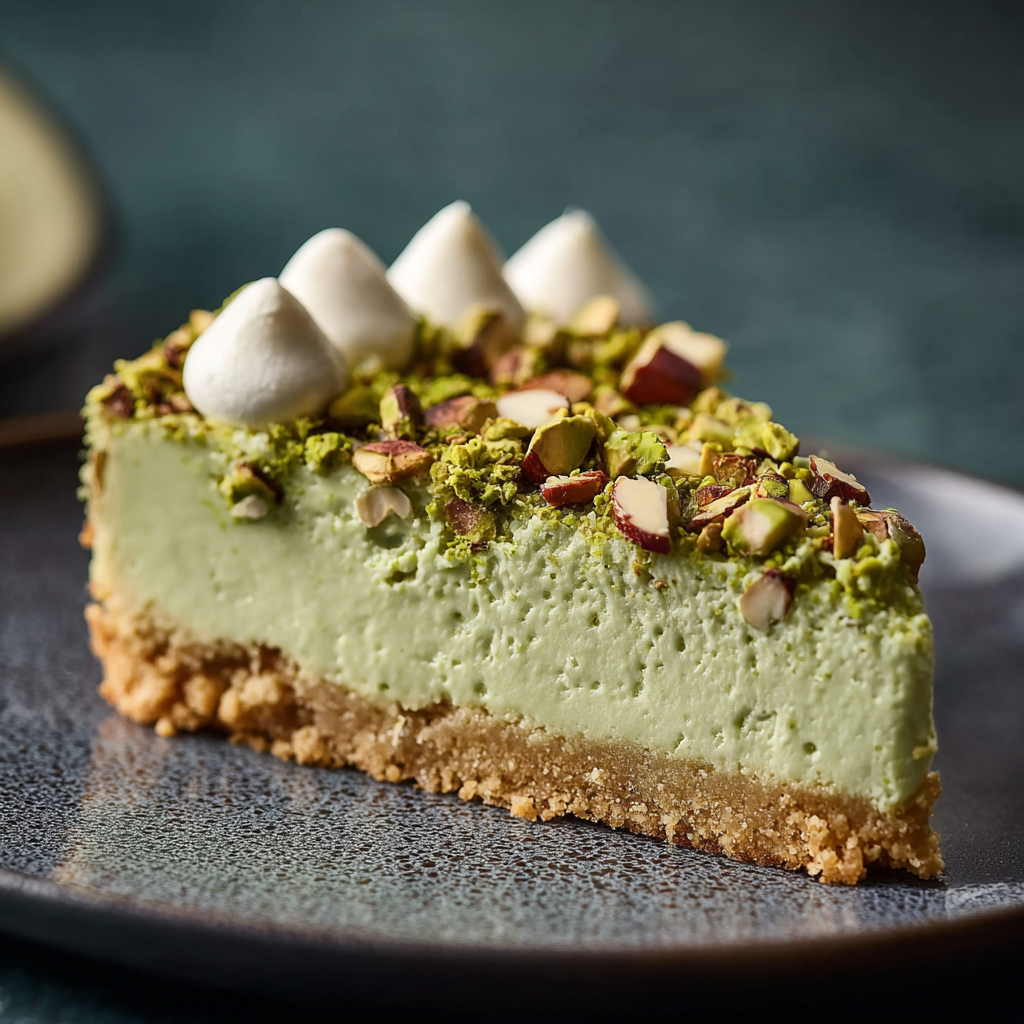 Decadent Pistachio Cream Cheesecake – Cremig, nussig & luxuriös