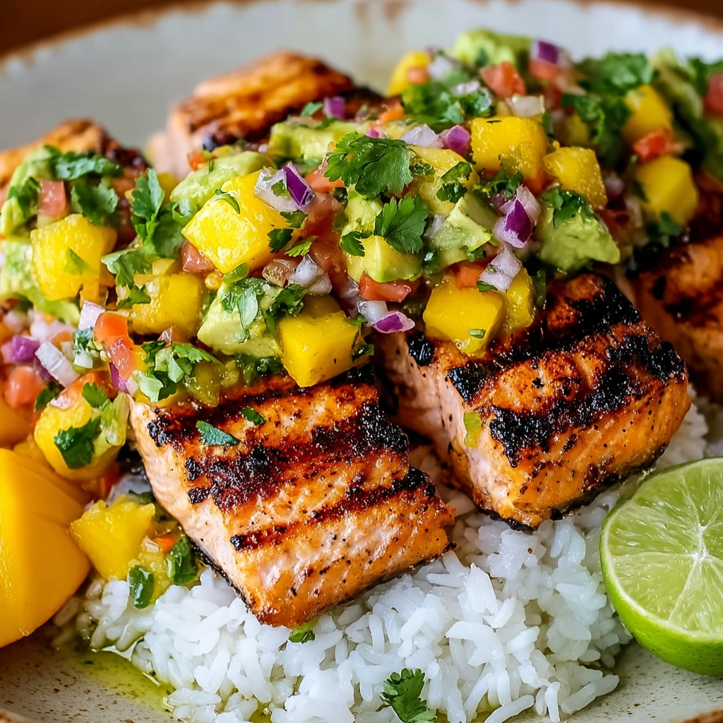 Sommerliche Lachs‑Mango‑Salsa