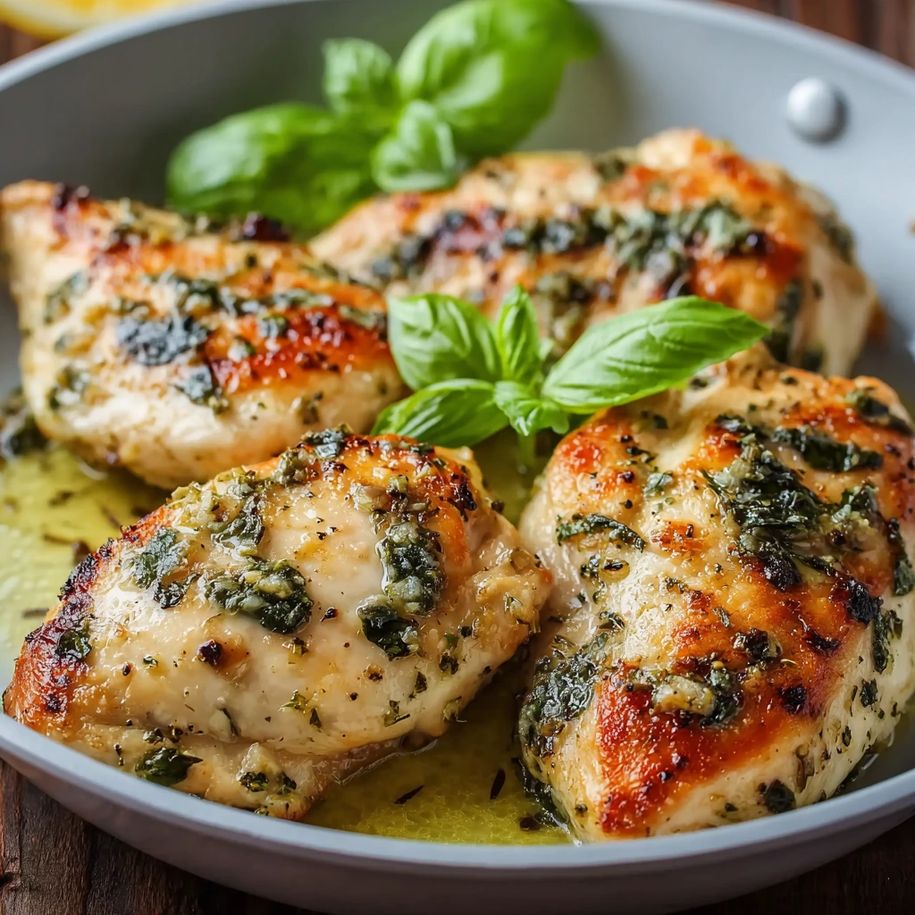 Italienisches Basilikum‑Hähnchen