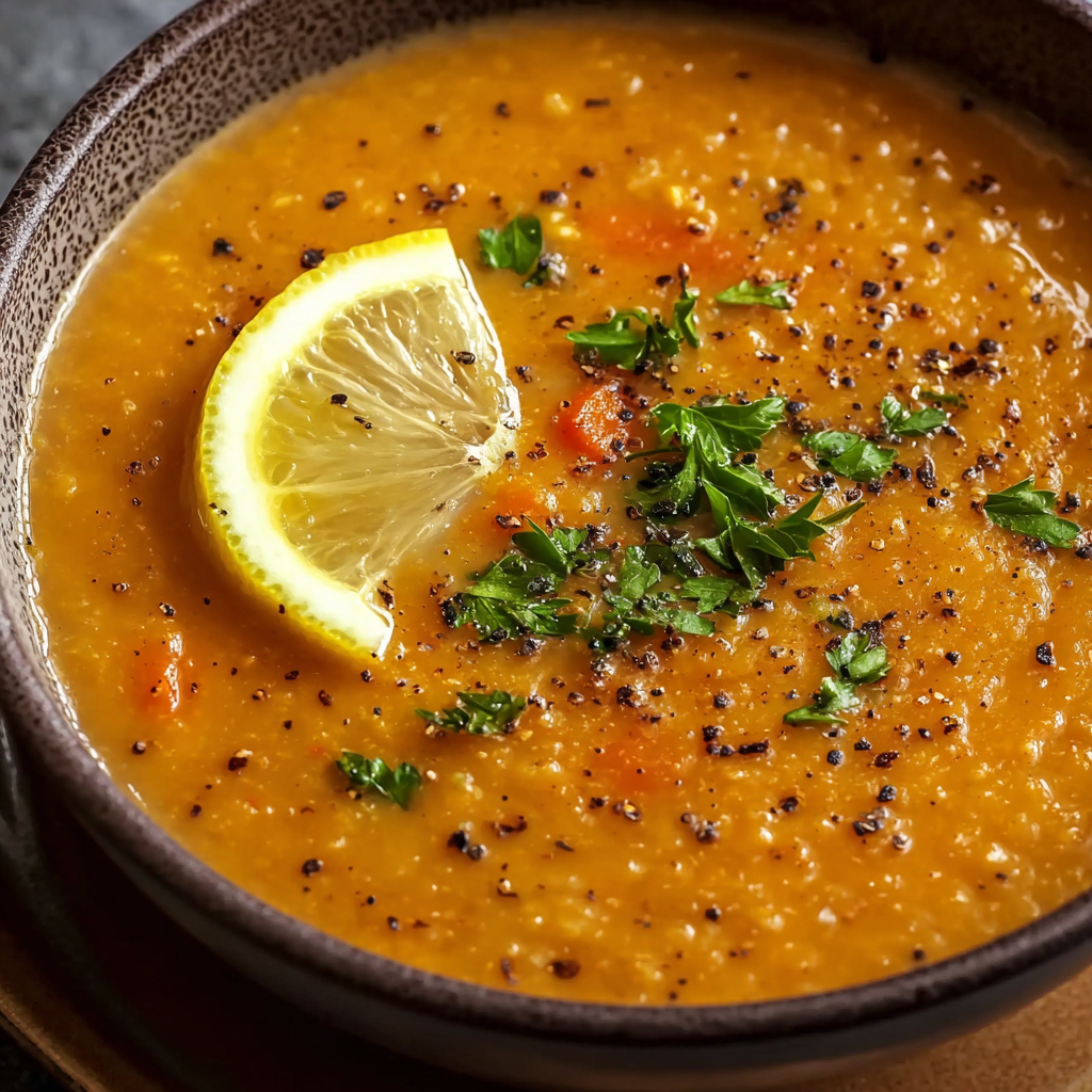 Türkische Rote-Linsen-Suppe