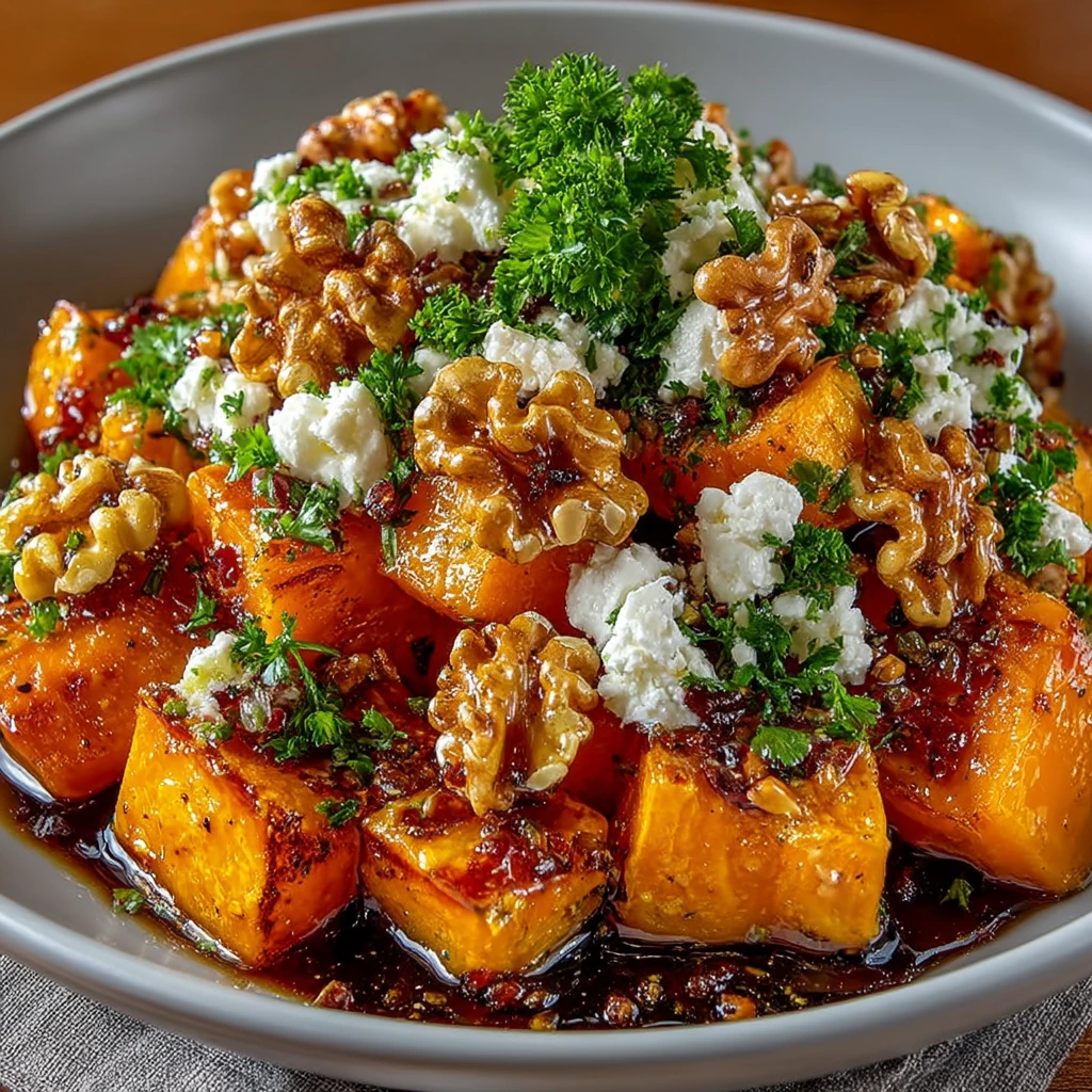 Walnut Maple Ziegenkäse Süßkartoffeln