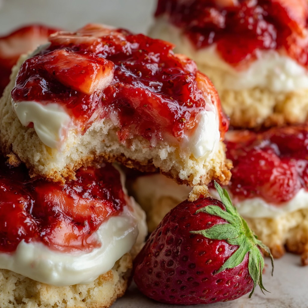 Erdbeer-Käsekuchen-Kekse