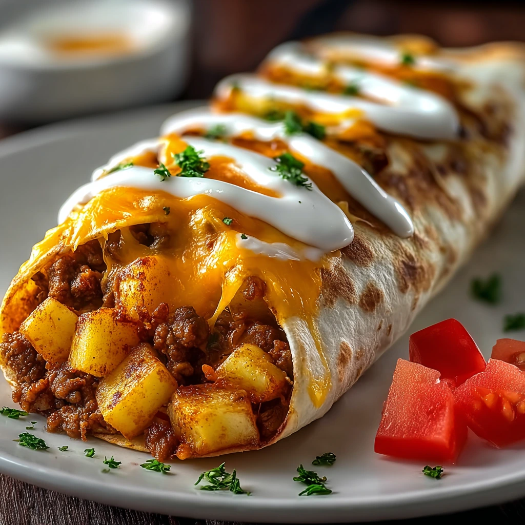 Kartoffel-Käse-Wraps