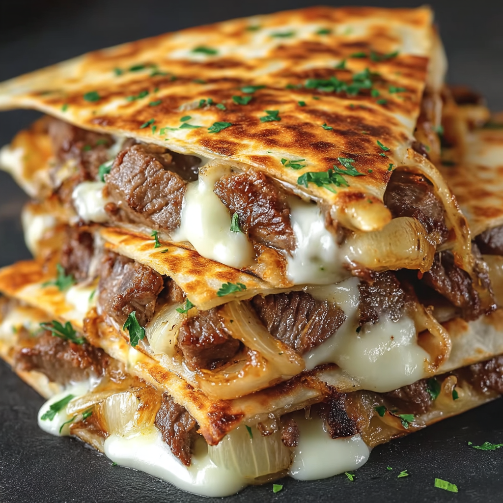 Steak- und Käse-Quesadillas Blackstone