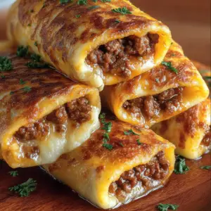Knusprige Rindfleisch-Käse-Chimichangas