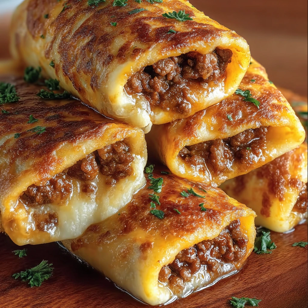 Knusprige Rindfleisch-Käse-Chimichangas
