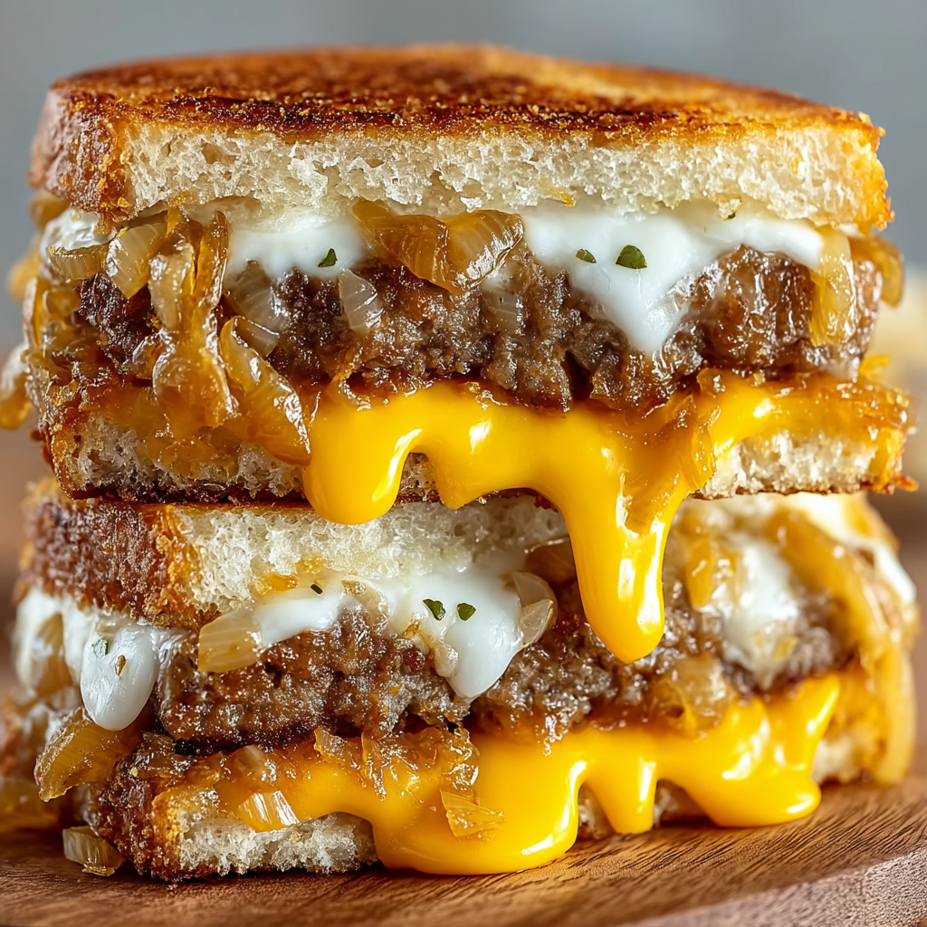 Hähnchen-Fried-Steak-Patty-Melt
