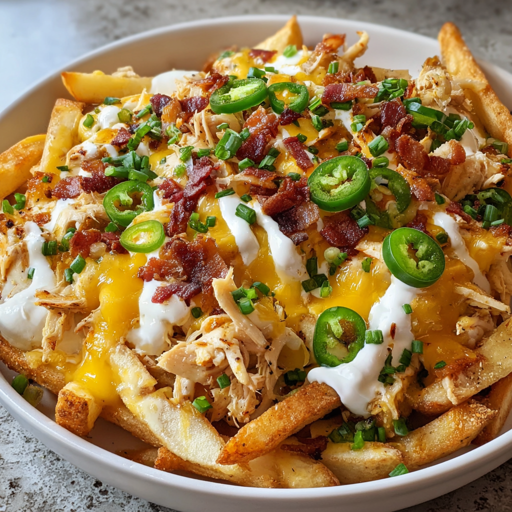 Jalapeño-Bacon-Ranch-Hähnchen-Pommes