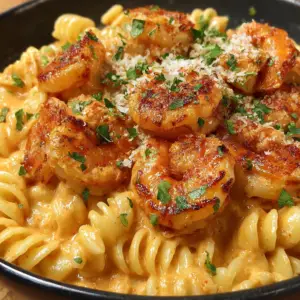 Cremige Cajun-Garnelen-Pasta