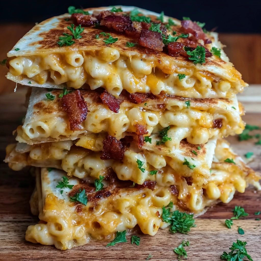 Knusprige Mac and Cheese mit Speck