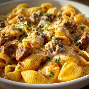 Cremige Paprika-Steak-Muscheln