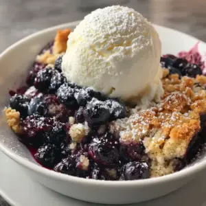 Blaubeer-Cobbler mit 3 Zutaten