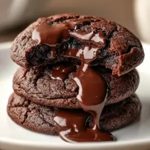 Schokoladen-Lava-Brownie-Kekse