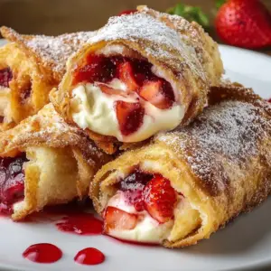 Erdbeer-Käsekuchen-Chimichangas