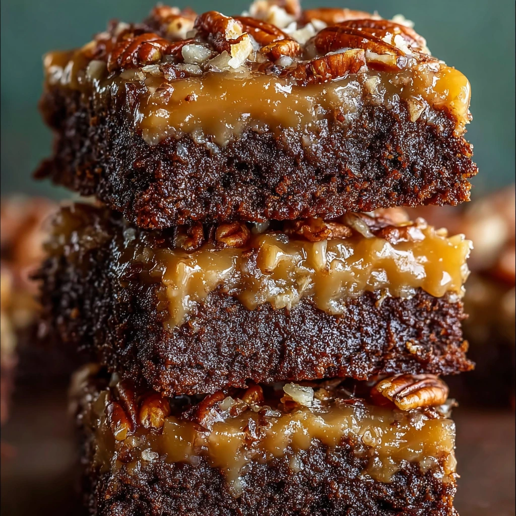 Deutsche Schokoladen-Pekannuss-Brownies