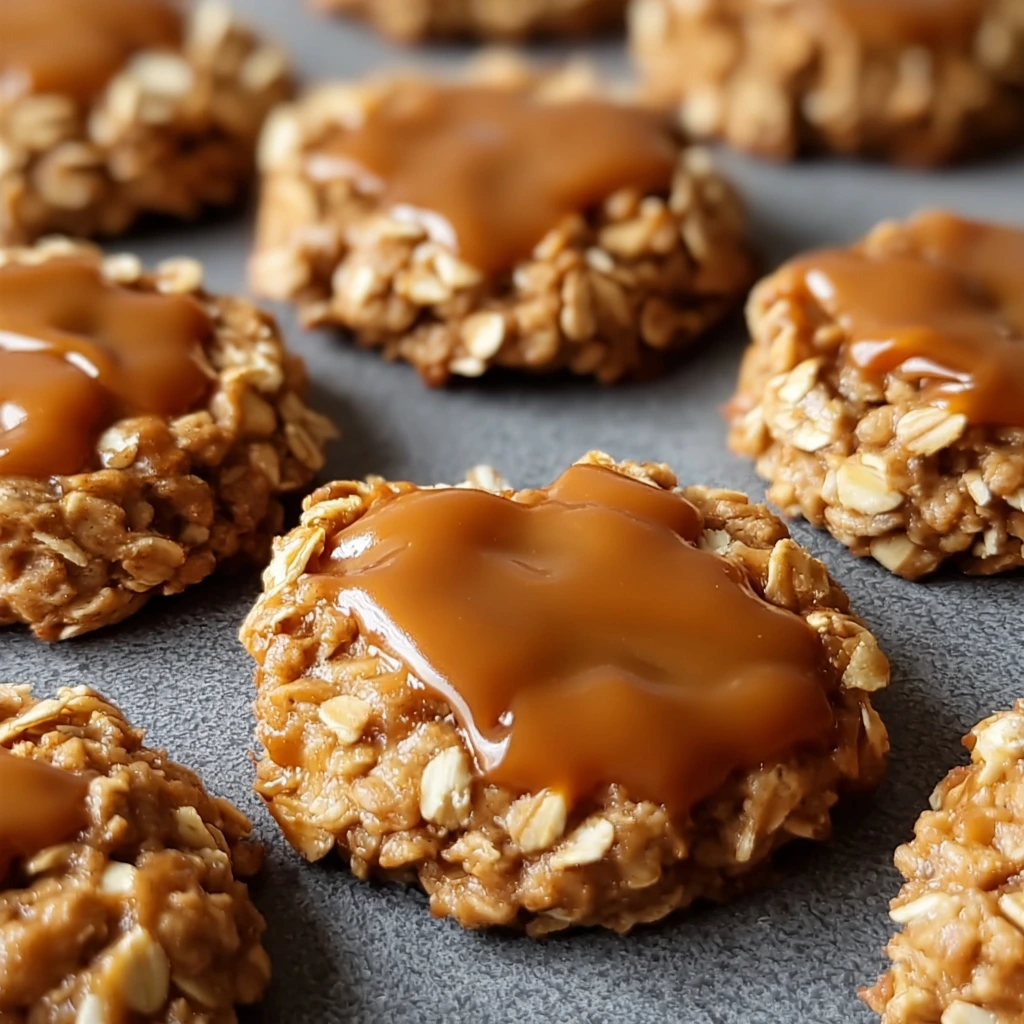 Salzkaramell-Kekse ohne Backen