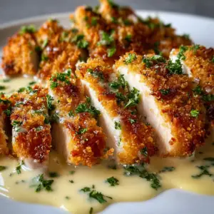 Hähnchen in Knoblauch-Parmesan-Kruste