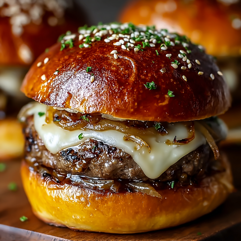 Zwiebel Suppe Burger