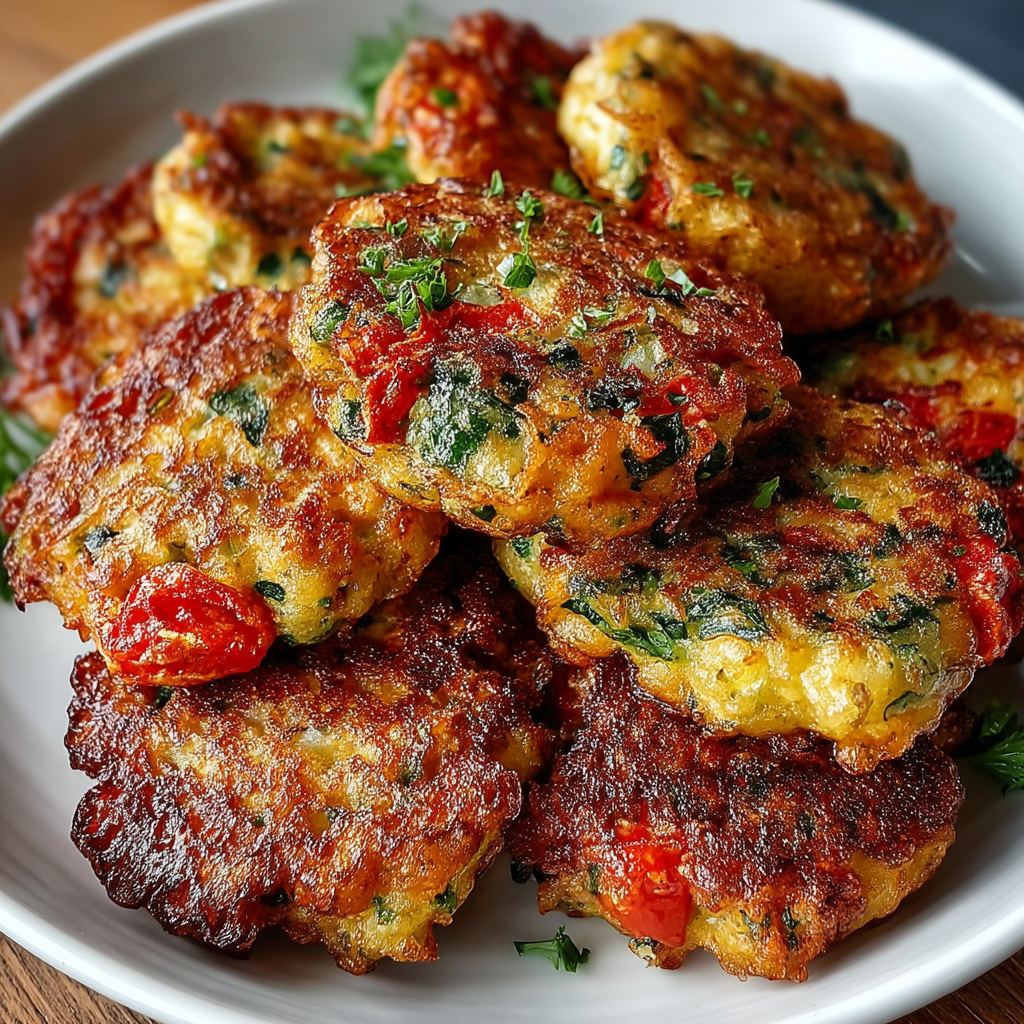 Greek Tomato Fritters – Knusprig, aromatisch & mediterran