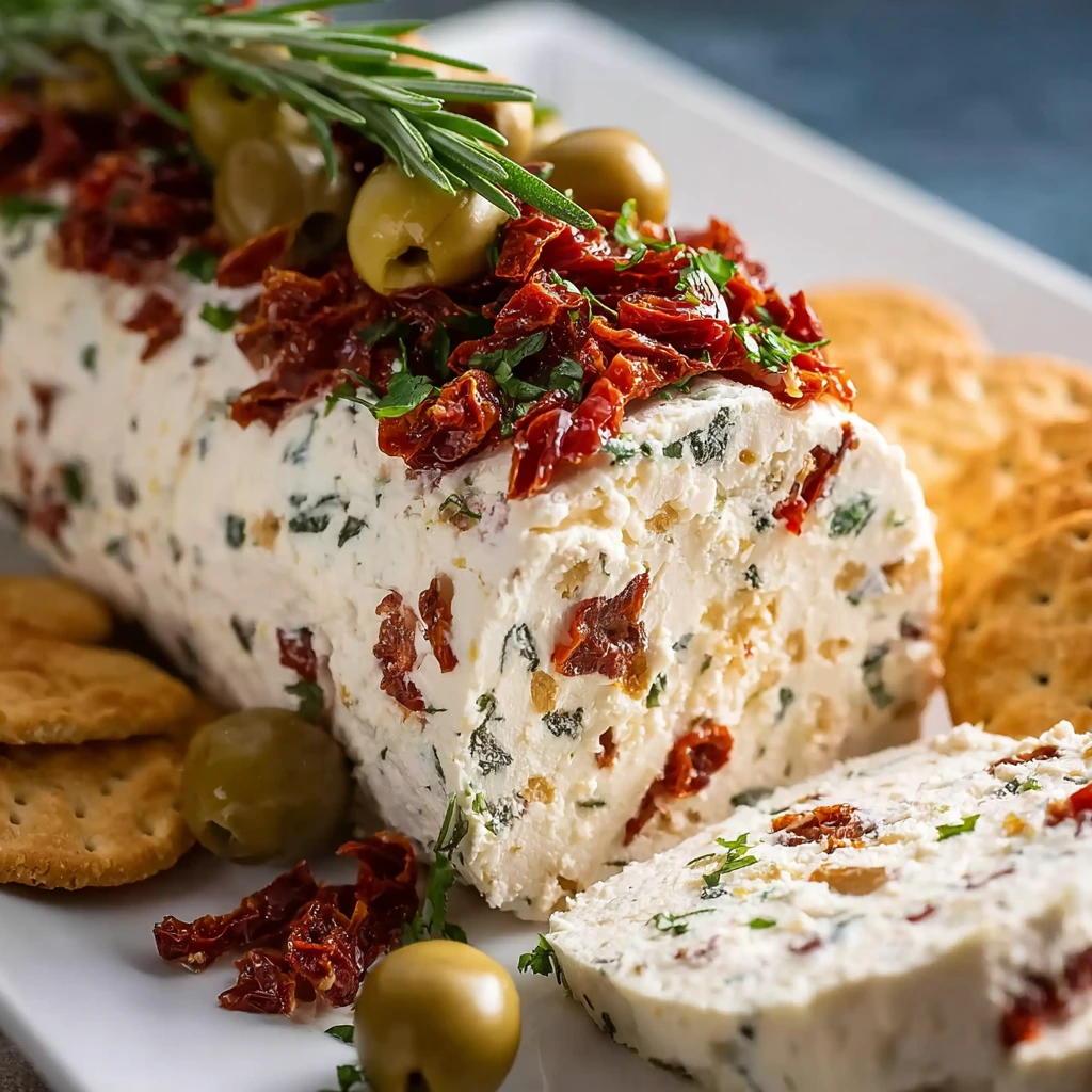Antipasto Cheese Log – Cremig, würzig & perfekt als Party‑Snack
