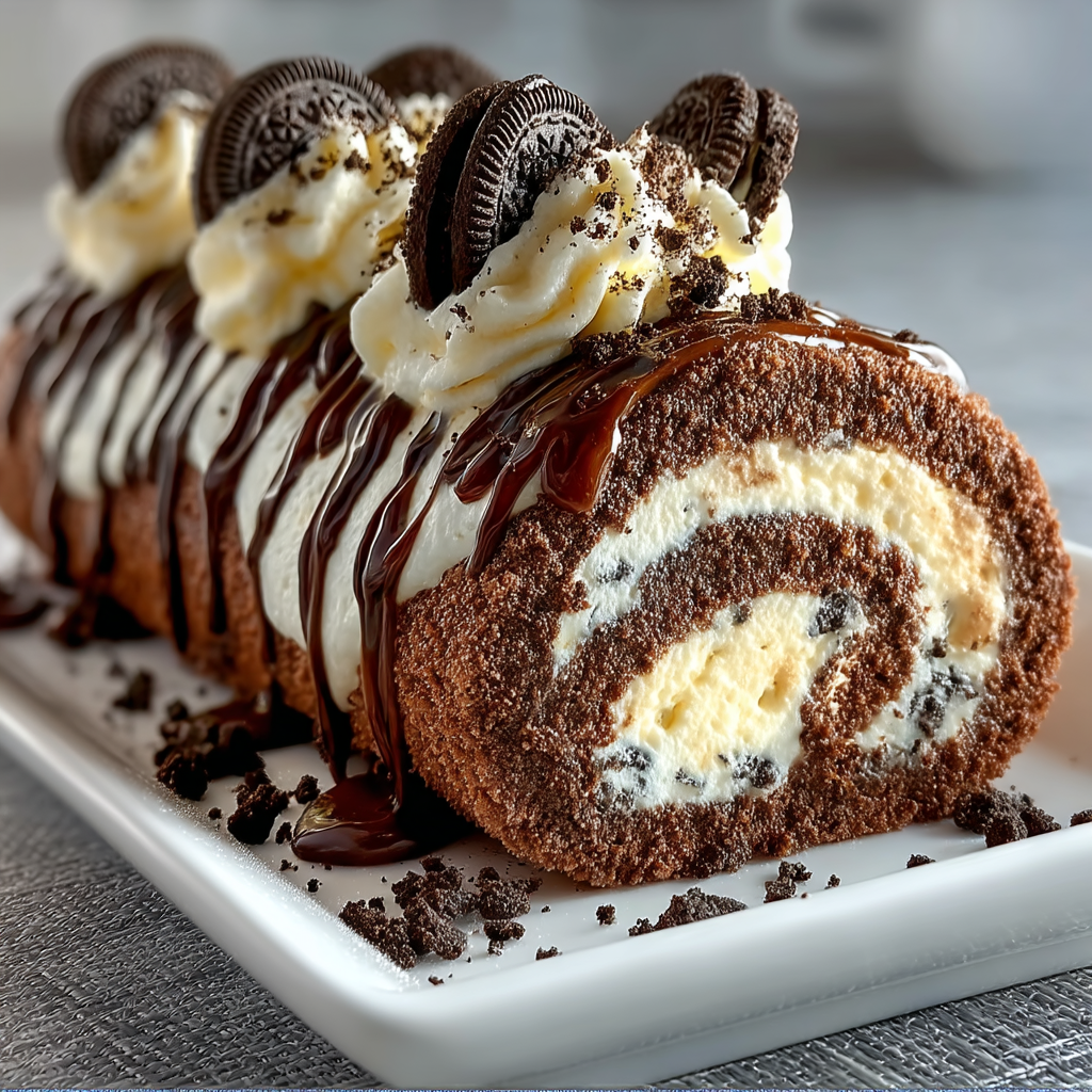 Oreo Cream Chocolate Roll