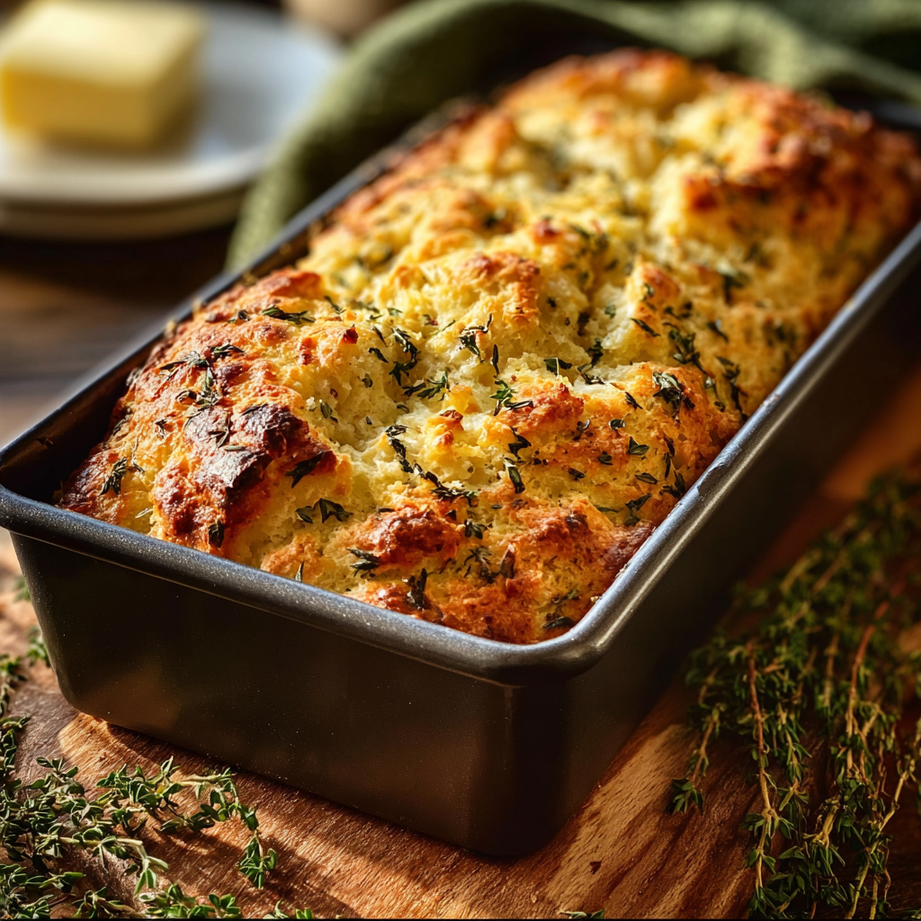 Cheddar & Herb Bread Loaf – Würzig, aromatisch & einfach