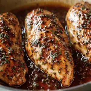 Einfaches Hähnchen mit braunem Zucker und Knoblauch