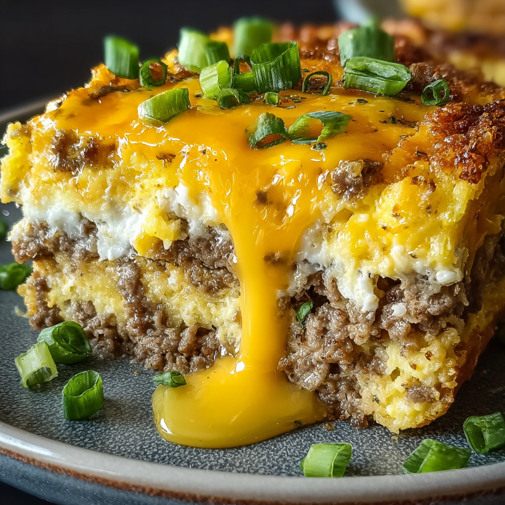 Wurst-Ei-Frischkäse-Auflauf