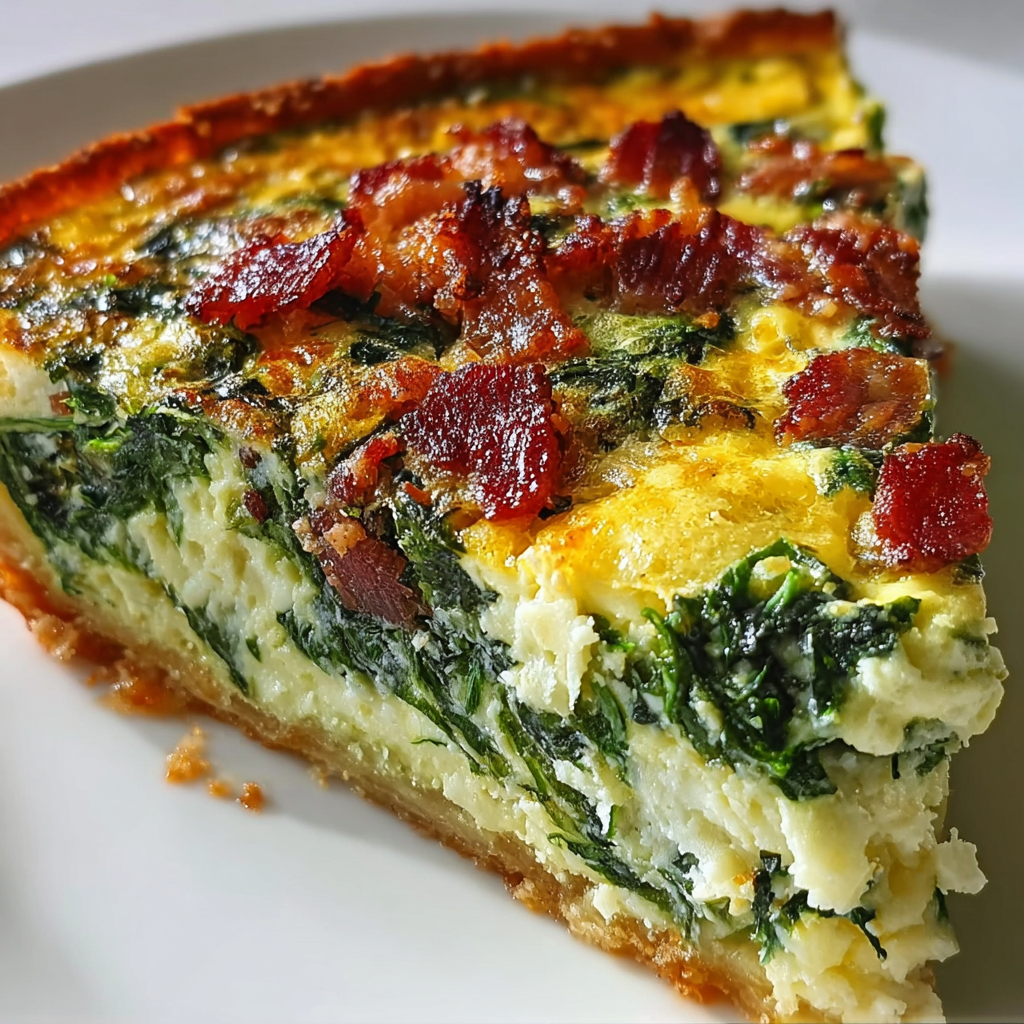 Spinat-Speck-Vier-Käse-Quiche